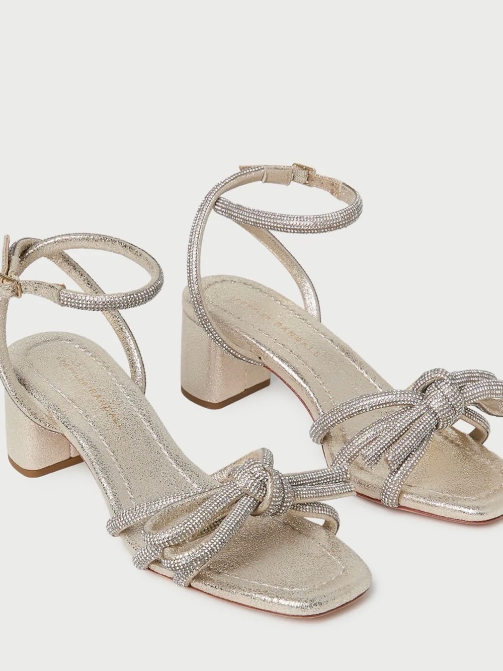 NIB! Loeffler Randall Mikel Cappuccino Sandals - Picture 5 of 8